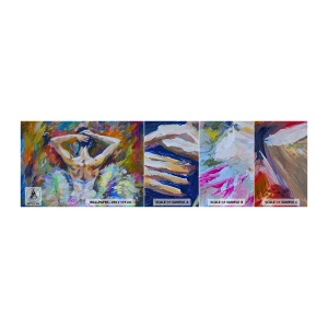 Mostră tapet autocolant Deluxe Sticker - Ar putea fi orice - Balerină, Dans, Balet - 100x30 cm