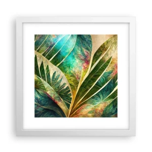 Poster în ramă albă - Culorile tropicelor - 30x30 cm
