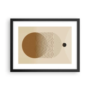 Poster în ramă neagră - Despre originea figurilor geometrice - 40x30 cm