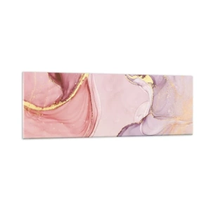 Tablou pe sticlă - O mângâiere de culoare - 90x30 cm