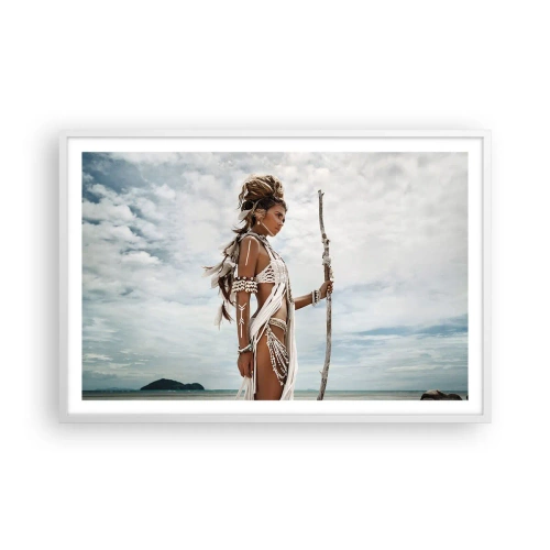 Poster în ramă albă - Regina tropicelor - 91x61 cm