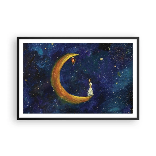 Poster în ramă neagră - Chemarea lumii - 91x61 cm