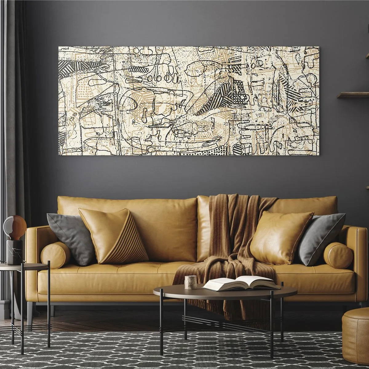 Tablou pe sticlă - Așteaptă să fie descifrat - 120x50 cm