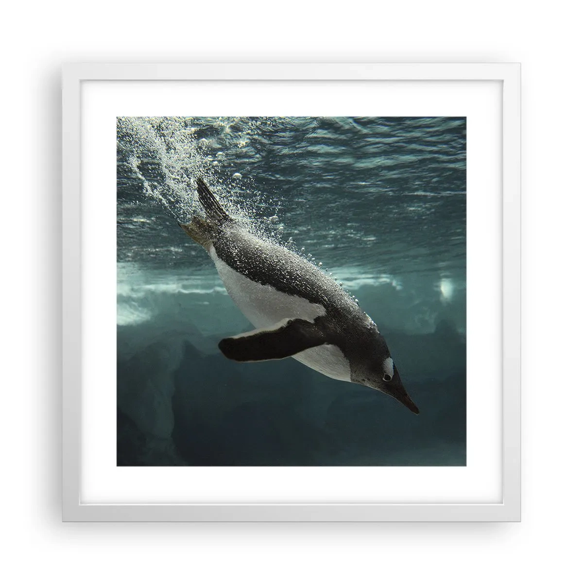 Poster în ramă albă - Bun venit în lumea mea - 40x40 cm