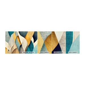Mostră tapet Premium Canvas - Ritm și ondulare - Abstracția, Bucată, Uzat - 100x30 cm
