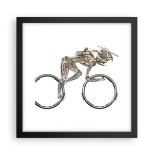 Poster în ramă neagră - O mașină grozavă - 30x30 cm