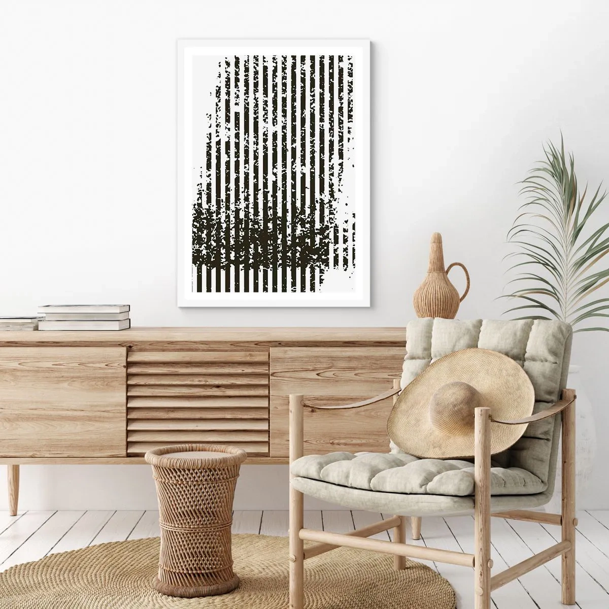 Poster în ramă albă - Ritm și zgomot - 50x70 cm