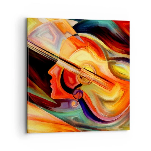 Tablou pe pânză - Și totul merge bine - 70x70 cm