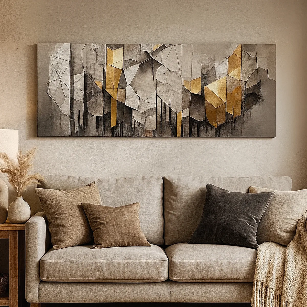 Tablou pe pânză - Compoziție de gheață și lumină - 30x30 cm