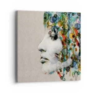 Tablou pe pânză - A ieșit din cenușiu - 30x30 cm