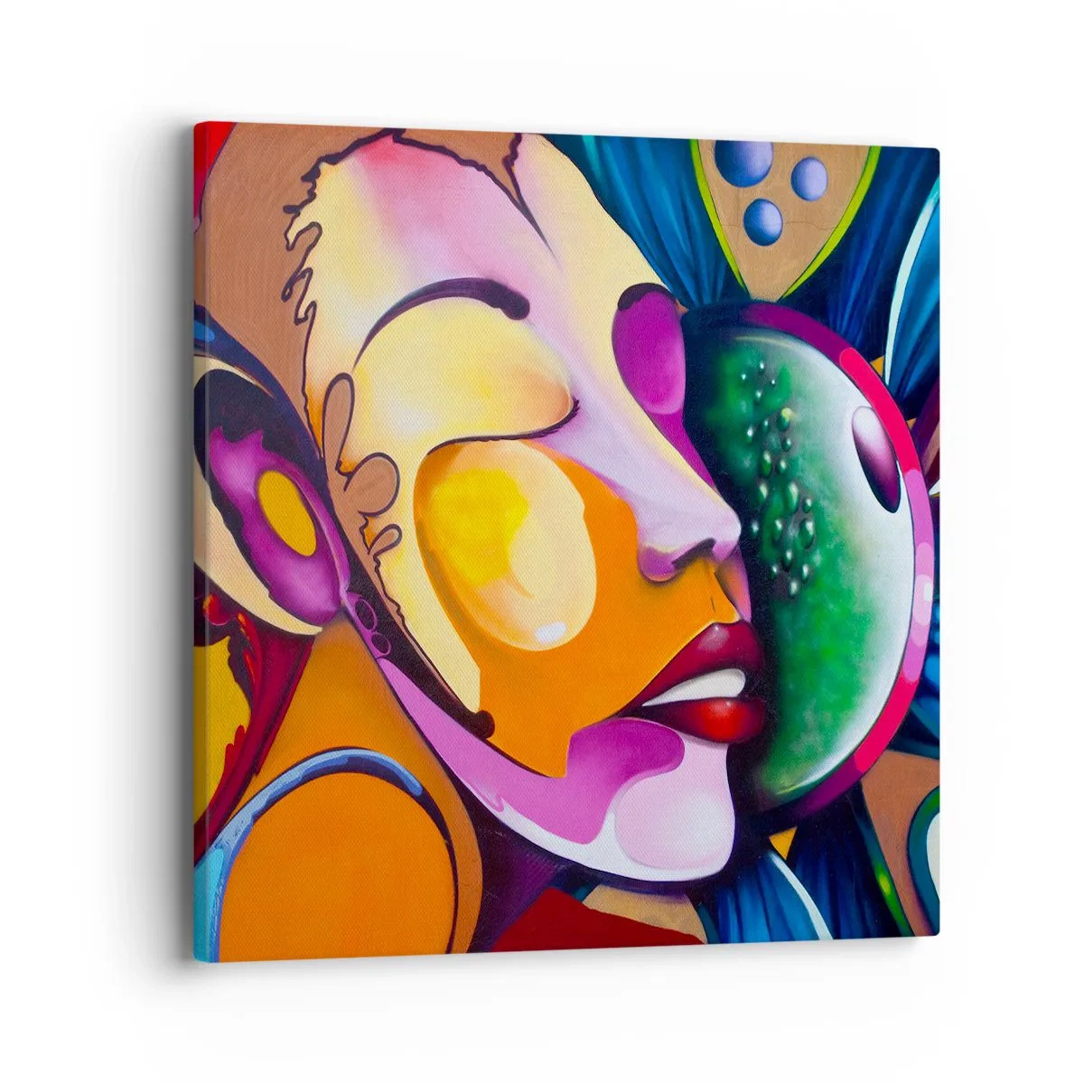 Tablou pe pânză - Atingere de culoare - 40x40 cm
