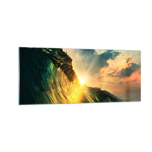 Tablou pe sticlă - Surferule, unde ești? - 100x40 cm