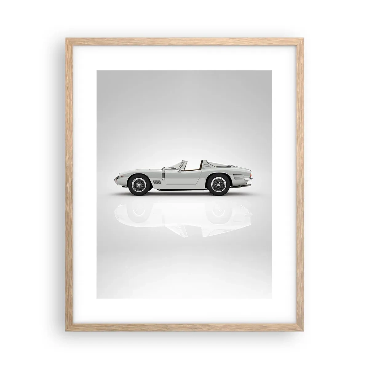 Poster în ramă de stejar deschis - Promisiunea distracției - 40x50 cm