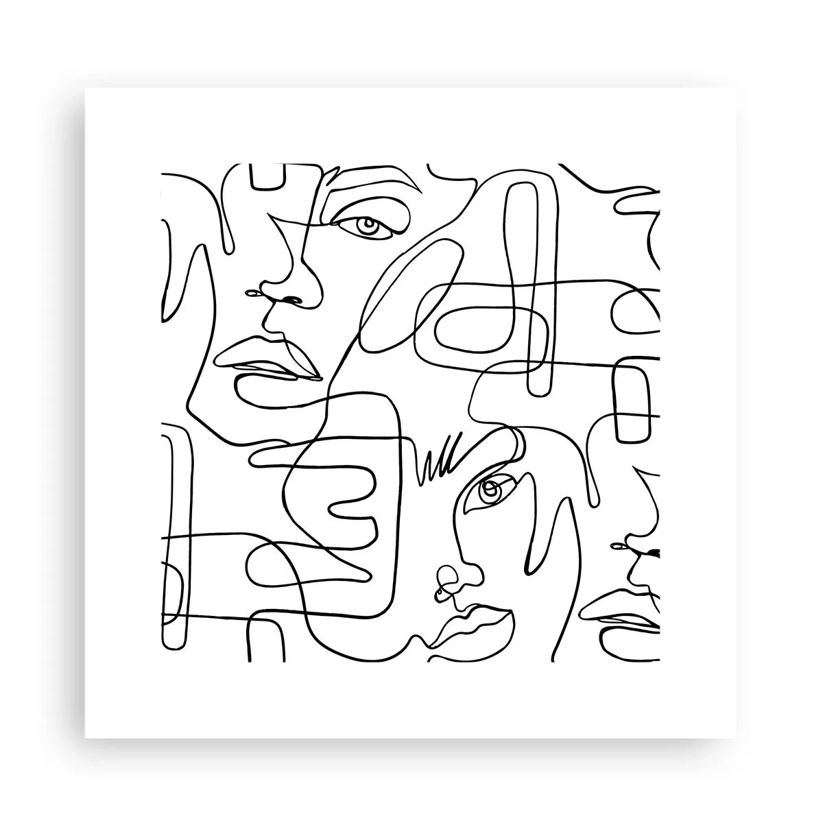 Poster - Într-o încurcătură de emoții - 30x30 cm