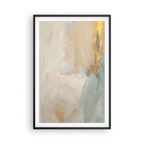 Poster în ramă neagră - Abstracție - lumea blândeții - 61x91 cm