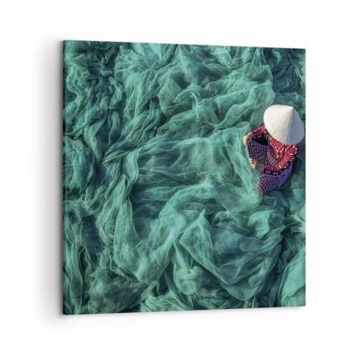 Tablou pe pânză - Într-o mare de rețea - 50x50 cm