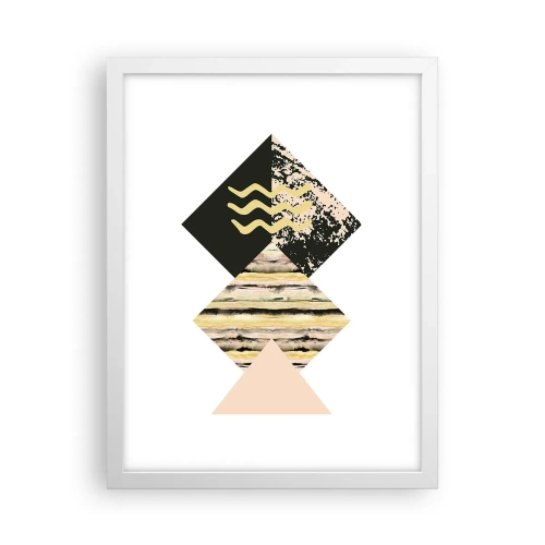 Poster în ramă albă - Aparent simplu - 30x40 cm