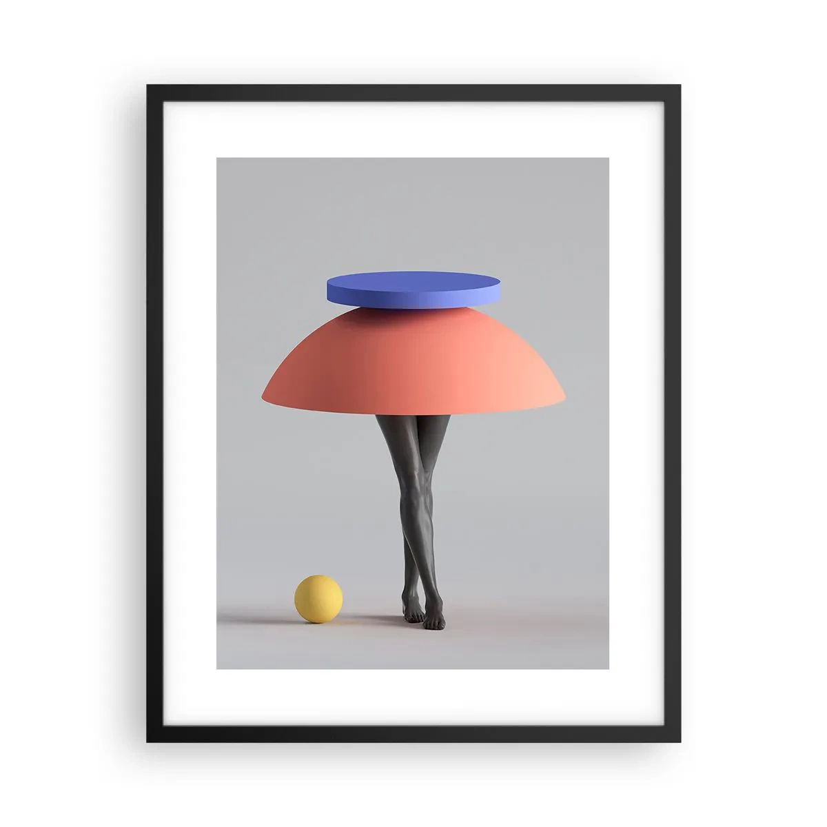 Poster în ramă neagră - Compoziție suprarealistă - 40x50 cm