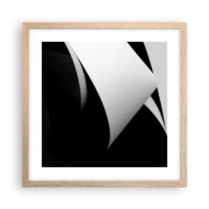 Poster în ramă de stejar deschis - Planuri de lumină din adâncurile umbrelor - 40x40 cm