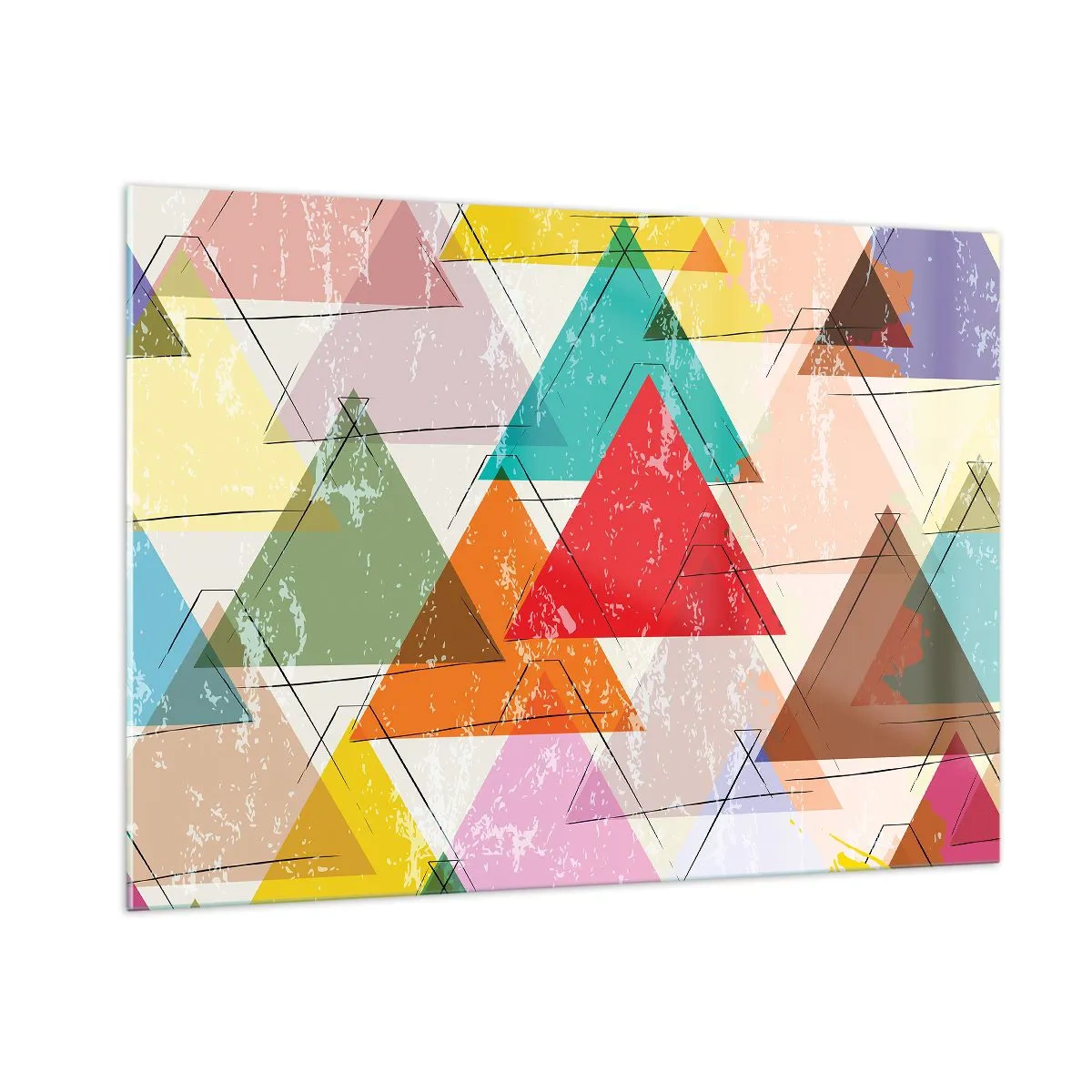 Tablou pe sticlă - Trei câte trei - 100x70 cm