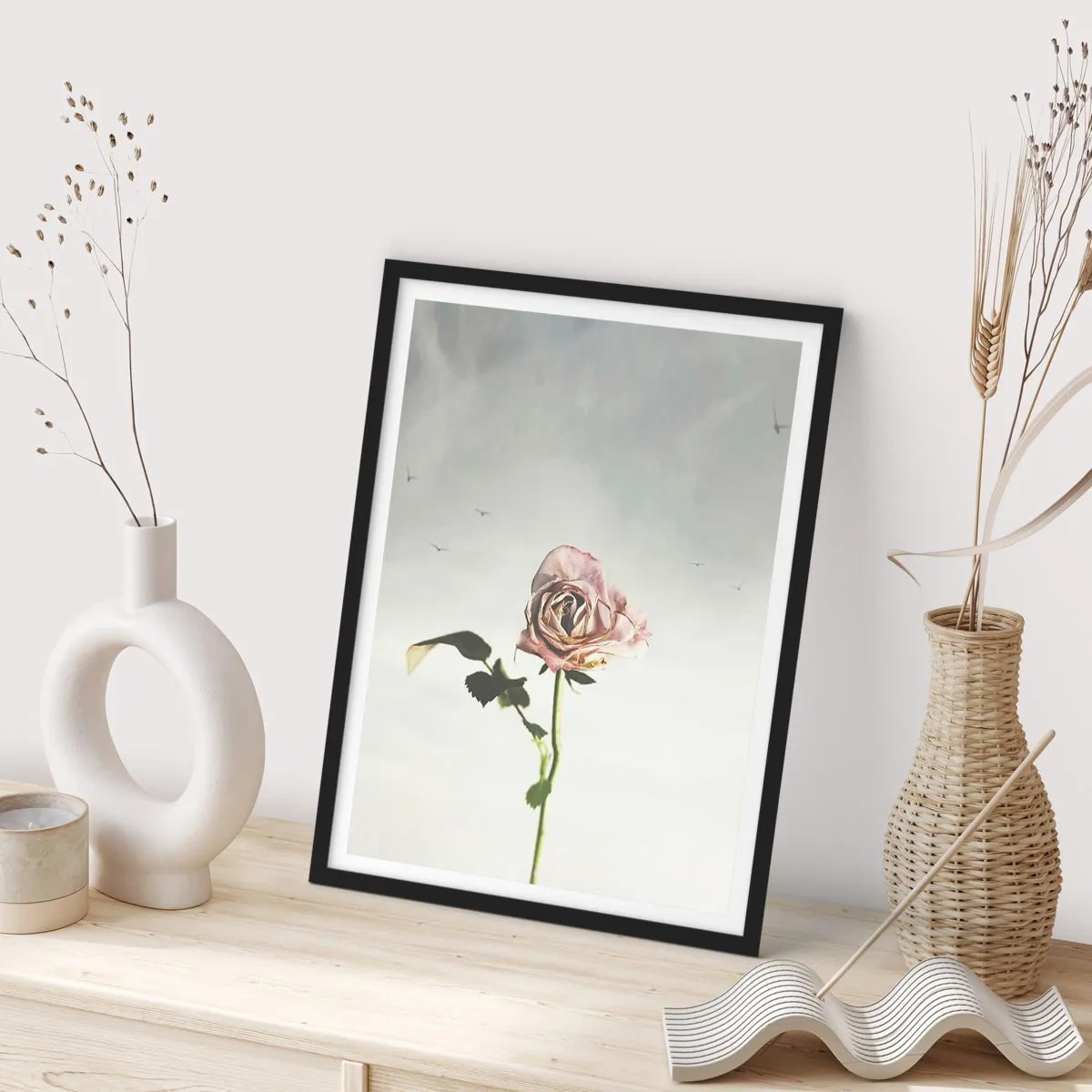 Poster în ramă neagră - Primăvara binevenită - 61x91 cm