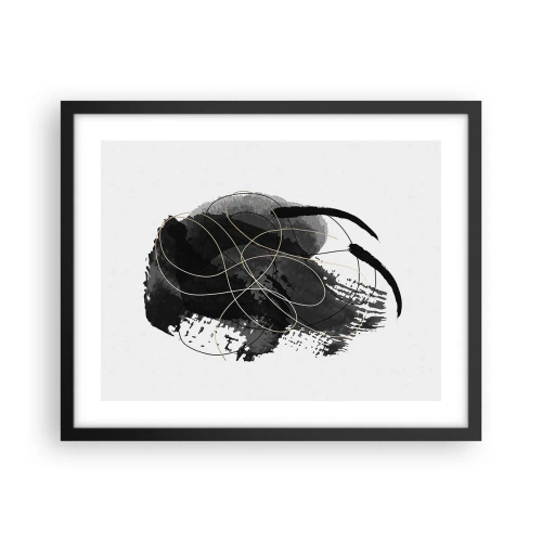 Poster în ramă neagră - Provenit din negru - 50x40 cm