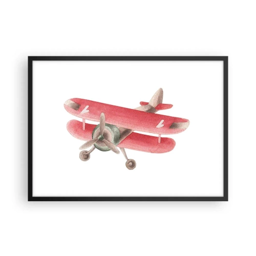 Poster în ramă neagră - Gata pentru zboruri la mare înălțime - 70x50 cm