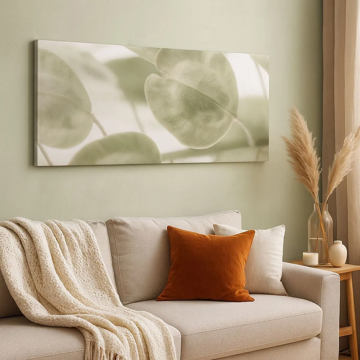 Tablou pe pânză - La început au fost frunzele... - 100x40 cm