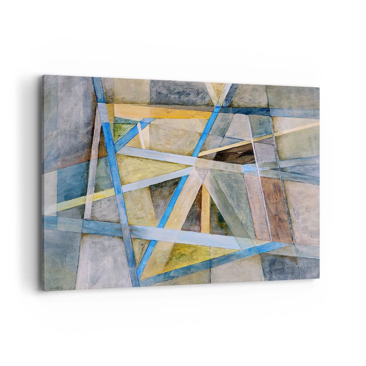 Tablou pe pânză - Drept sau de-a curmezișul? - 120x80 cm