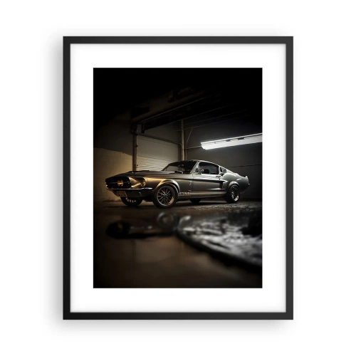 Poster în ramă neagră - Înapoi în trecut - 40x50 cm