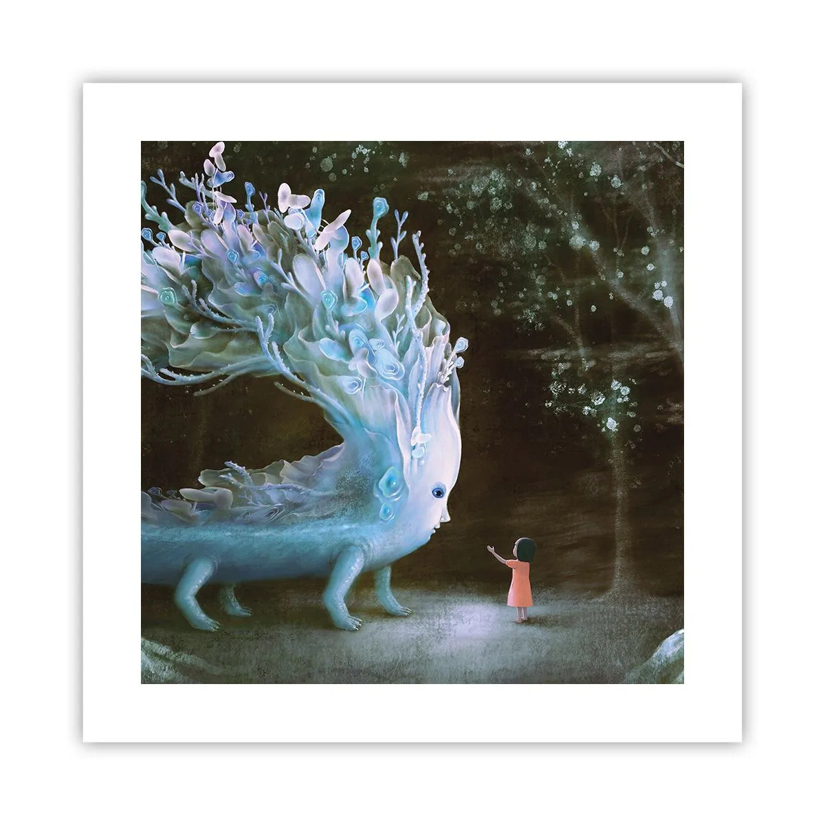 Poster - Întâlnire fantastică - 40x40 cm