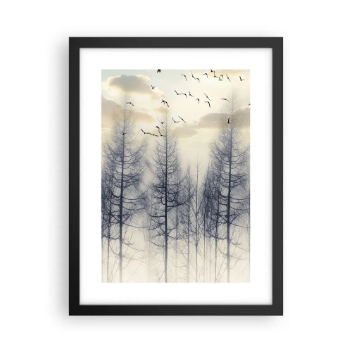 Poster în ramă neagră - Spiritele pădurii - 30x40 cm