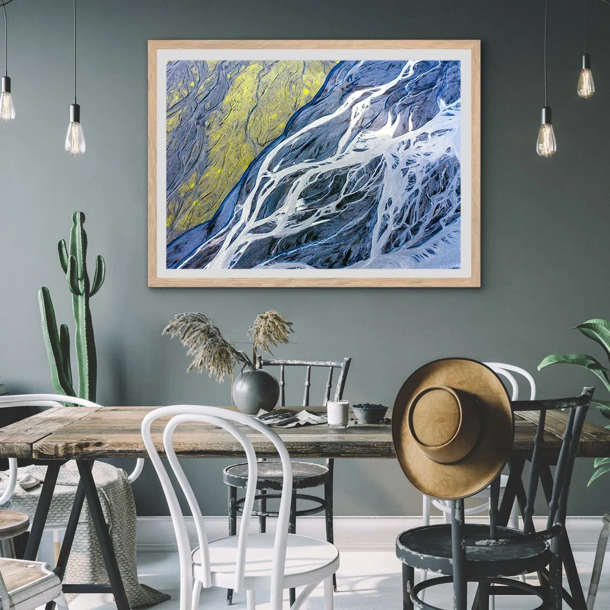 Poster în ramă de stejar deschis - Picturi din natură - 91x61 cm