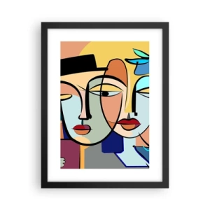 Poster în ramă neagră - Întâlnire cu Picasso - 30x40 cm