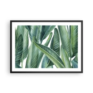 Poster în ramă neagră - Verdeața în sine - 70x50 cm