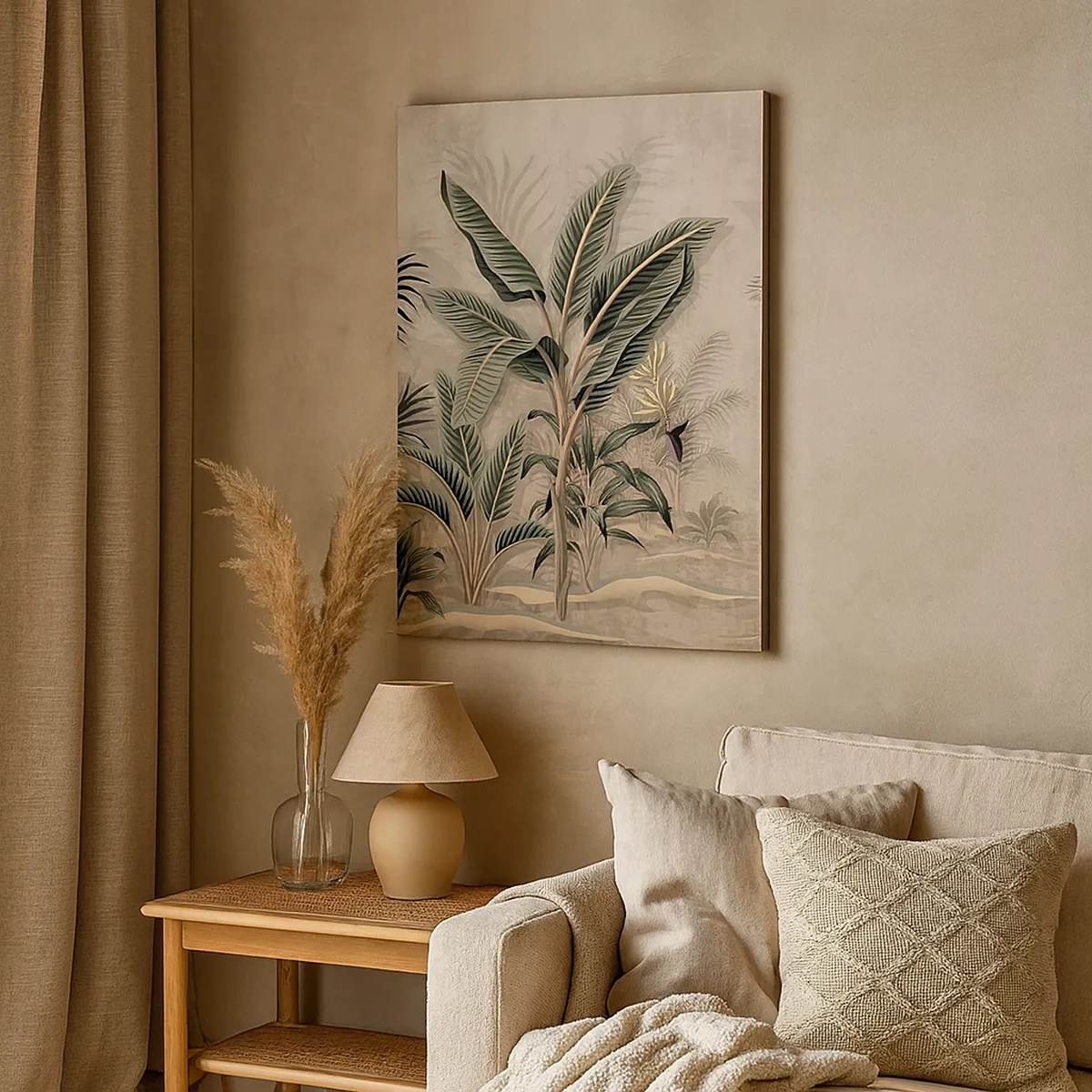 Tablou pe pânză - Gravură în stil colonial - 50x70 cm