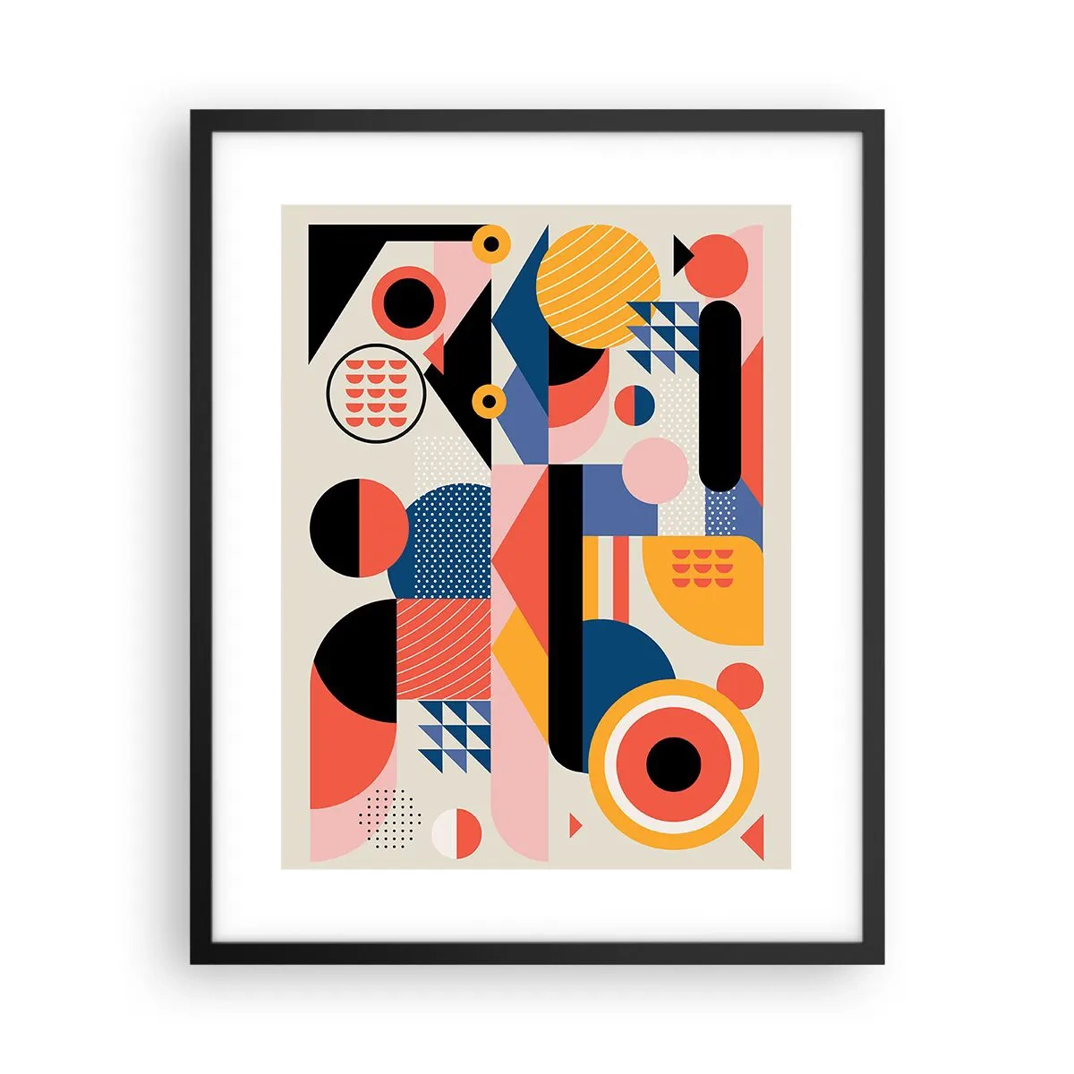 Poster în ramă neagră - Compoziție: joacă-te - 40x50 cm