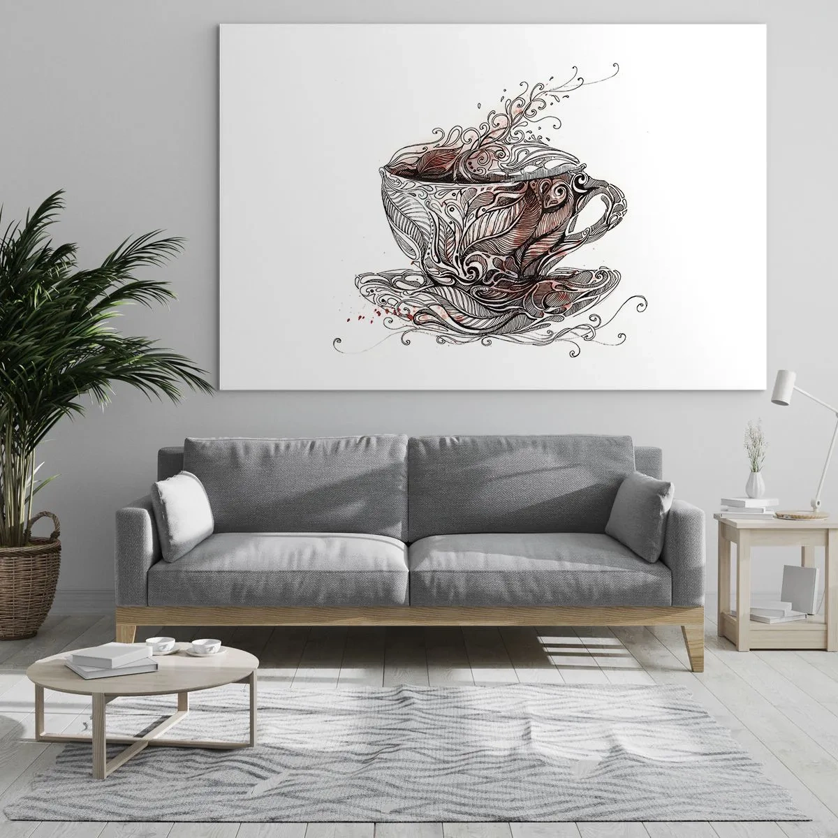 Tablou pe sticlă - Ceaiul este bun pentru orice - 100x70 cm