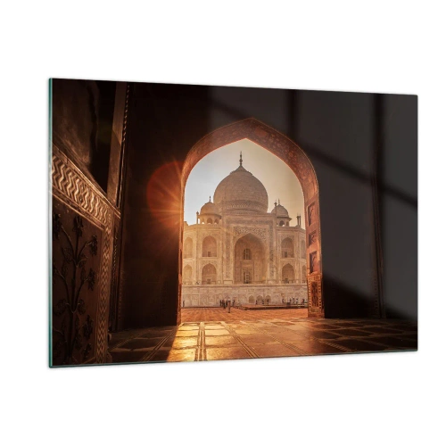 Tablou pe sticlă - Un monument al iubirii nepământene - 120x80 cm