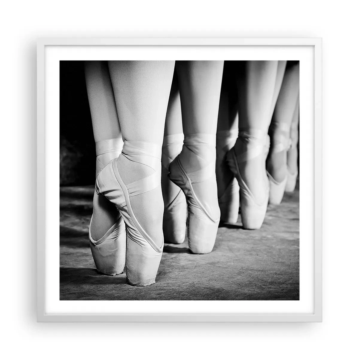 Poster în ramă albă - Împreună, elegant - 60x60 cm