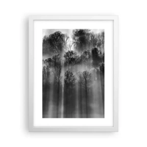 Poster în ramă albă - În fluxuri de lumină - 30x40 cm