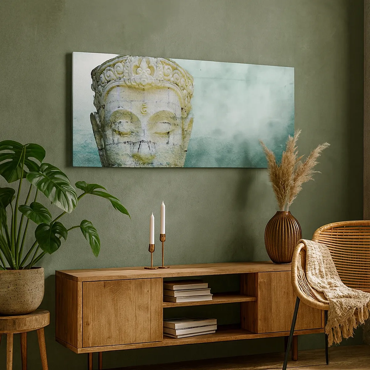 Tablou pe pânză - Căutând iluminarea - 30x30 cm