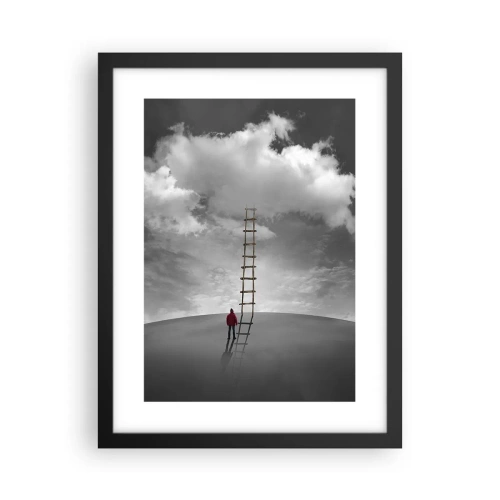 Poster în ramă neagră - Orice este posibil - 30x40 cm