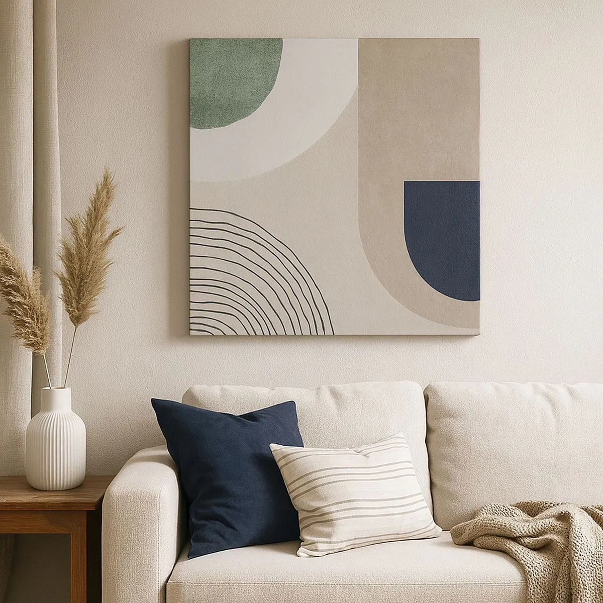 Tablou pe pânză - Blândețea ovalului - 30x30 cm