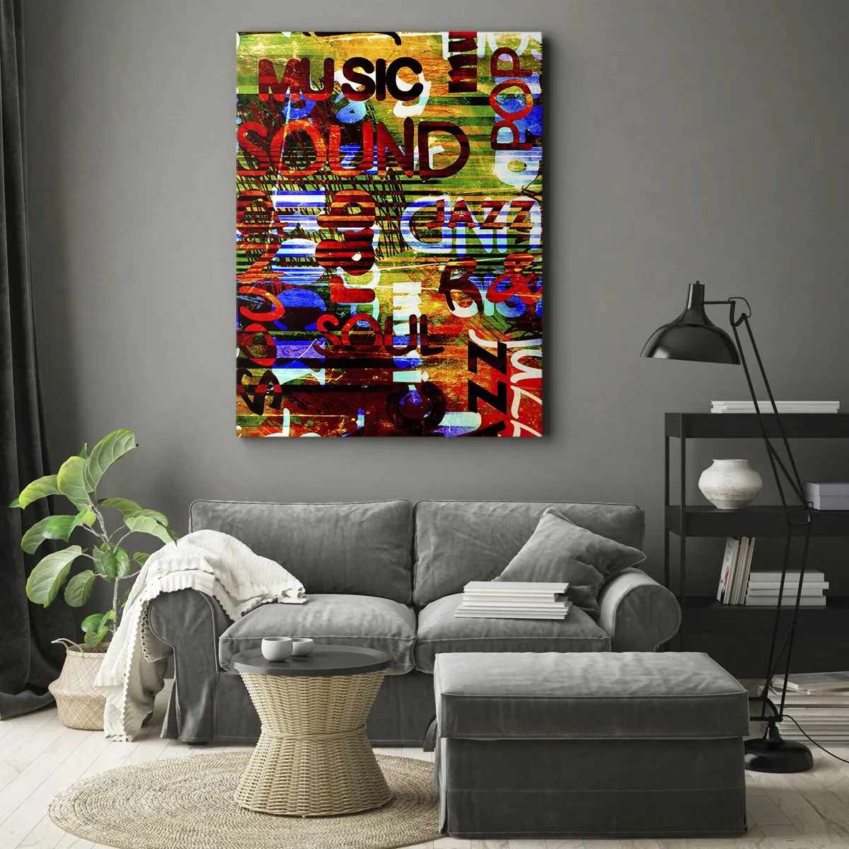 Tablou pe pânză - Toate culorile sunetului - 50x70 cm