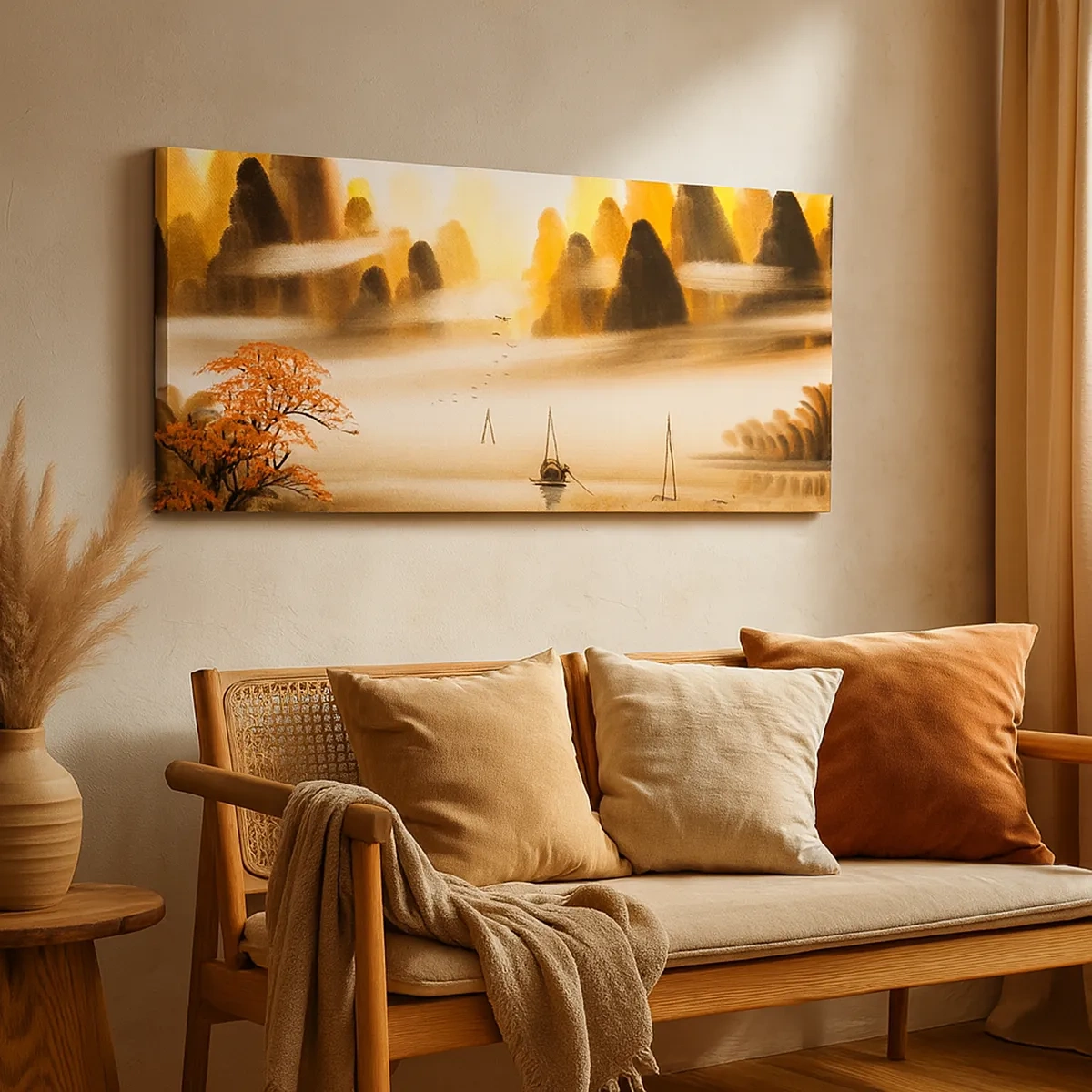 Tablou pe pânză - Mai departe decât Orientul Îndepărtat - 30x30 cm