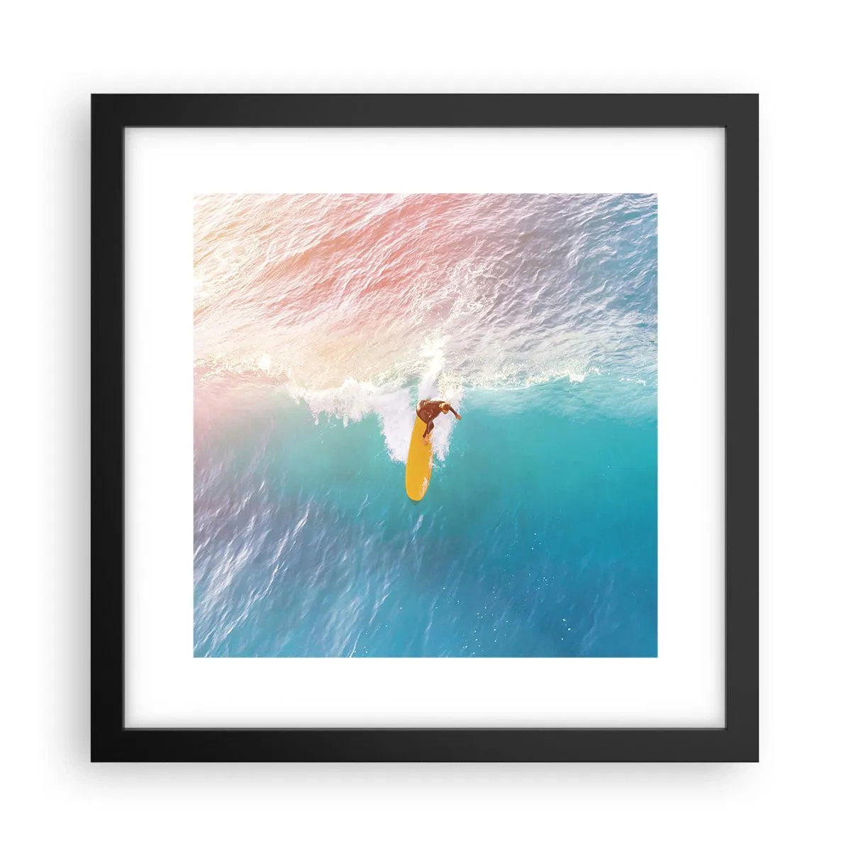 Poster în ramă neagră - Călărețul oceanului - 30x30 cm