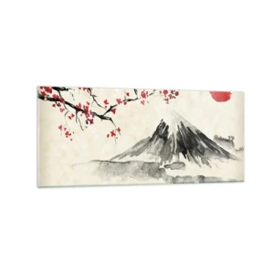 Tablou pe sticlă - Îndrăgostește-te de Japonia - 120x50 cm