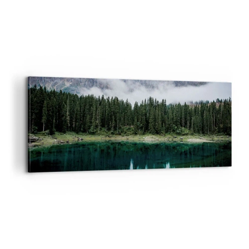 Tablou pe pânză - Liniște, liniște, să nu trezim apa care doarme... - 100x40 cm