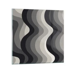 Tablou pe sticlă - Val după val - 60x60 cm
